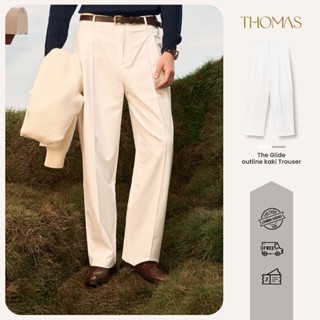 Quần kaki nam The Glide Outline trouser thời trang công sở cao cấp thiết kế độc quyền bởi Thomas stu QD05