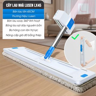 Cây lau nhà tự vắt, chổi lau nhà thông minh, Cây lau nhà công nghiệp Lusen LX45