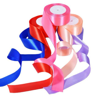 [ R603 ] Sỉ cây ruy băng lụa trơn 4cm ( cây 5 cuộn), ruy băng lụa satin bản 4cm làm hoa hồng, gói quà, làm nơ, trang trí