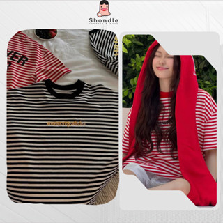  Áo Thun Sọc WHENEVER ATELIER STRIPED BLACK T-shirt Vải Mỏng Local Brand Unisex Full Tag 