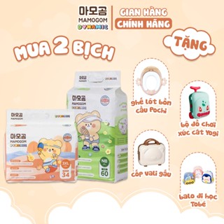 (Combo quà) 2 Bịch Tã/bỉm Mamogom Dynamic siêu mỏng mềm mại, thấm hút tốt đủ size cho bé 4-30KG