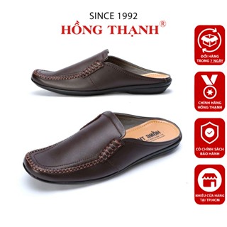  Giày Sục Trung Niên Nam HỒNG THẠNH Giày Sabo Da Bò Êm Chân Và Tiện Dụng - 0241 