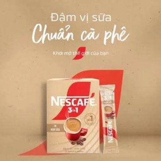  Combo 3 hộp Nescafe 3 in1 vị kem sữa 20 gói 16g đậm vị sữa chuẩn vị cafe   date mới  