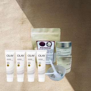 Combo Dưỡng Trắng Ủ Trắng Da Hiệu quả Olay B3 + Alpha Arbutin + Niacinamide + Bột Đậu Đỏ 