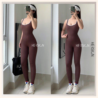  HERSIGN Set đồ tập yoga nữ Set jumpsuit tập gym nữ khoét lưng cuốn hút SET175 
