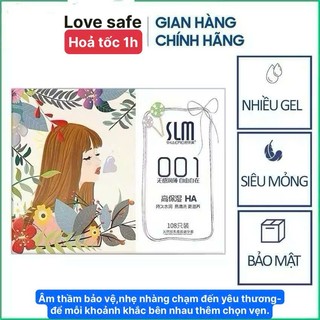  Bao cao su SLM 001 cực siêu mỏng nhiều gel bôi trơn nội đia Trung cao cấp - 108 bao  Có bán lẻ  