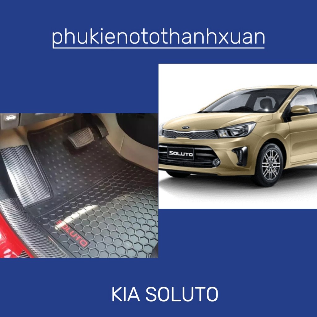 (KIA SOLUTO)Thảm lót sàn cao su đúc xe Kia Soluto hàng không mùi