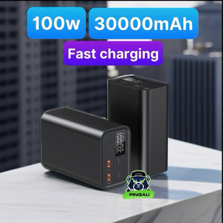 VỎ sạc dự phòng NHÔM 30000mAh 100w type C  L30  sạc laptop Macbook điện thoại sạc SIÊU NHANH  không kèm pin  