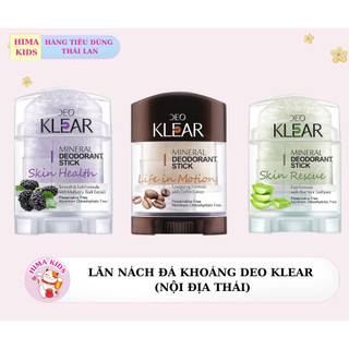  Lăn Nách Đá Khoáng Deo Klear Thái Lan Khử Mùi Khô Thoáng Dịu Nhẹ Cho Da 
