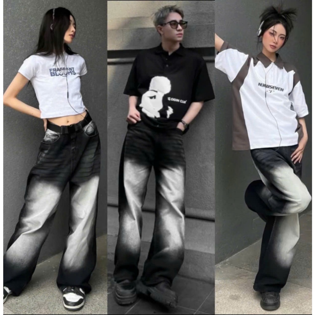 Quần jean nam ống xuông màu vintage xám bụi trơn was trắng thời trang | BigBuy360 - bigbuy360.vn