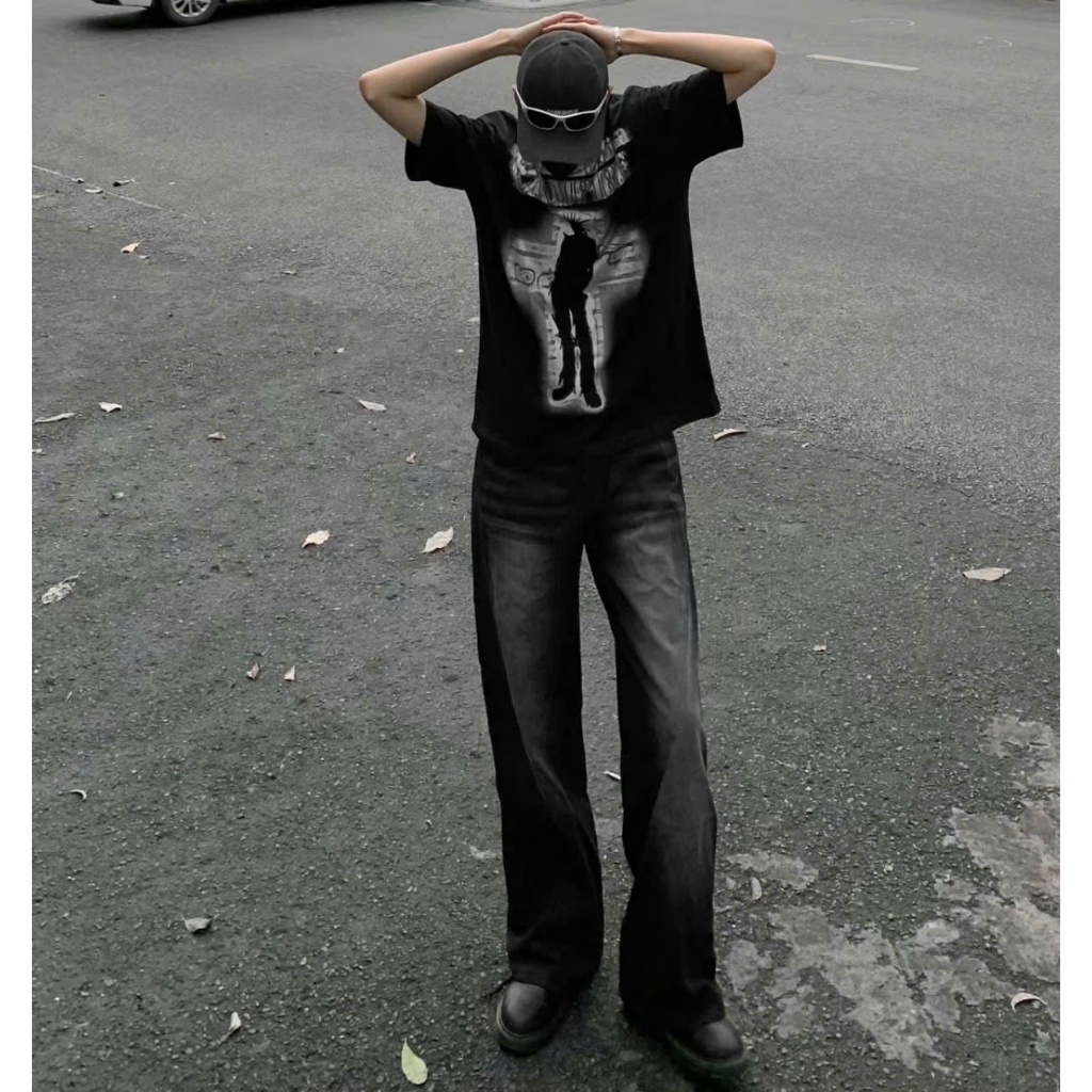 Quần jean nam ống xuông màu vintage xám bụi trơn was trắng thời trang | BigBuy360 - bigbuy360.vn