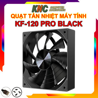 Quạt Tản Nhiệt Máy Tính PWM 4 Pin Kích Thước 12cm Màu Đen Có Điều Tốc Theo CPU