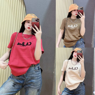  Áo thun cotton Thái nữ PHOM VỪA  phối chữ THÊU CHLD nhiều mẫu   Mã THÁI THÊU M47   MÃ SHOP SALE LẺ MÀU - ĐƯỢC KIỂM HÀNG 