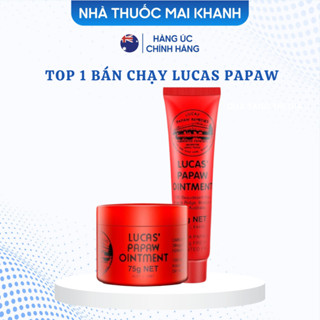 [Bill Úc] Kem Dưỡng Đa Năng Lucas Papaw Ointment dưỡng môi làm mềm môi chứa đu đủ 25gr/75gr