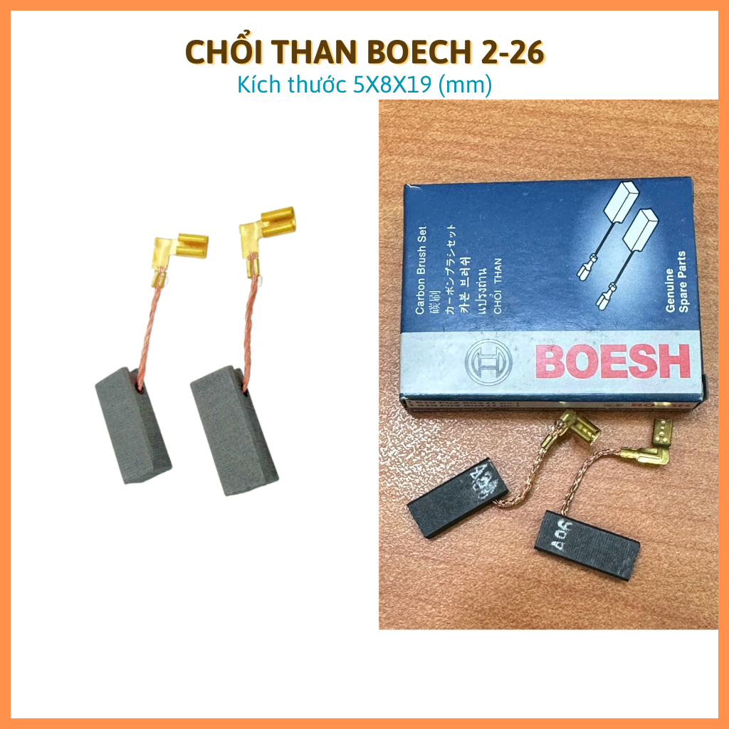 (BOECH) 1 cặp chổi than máy khoan 2-26