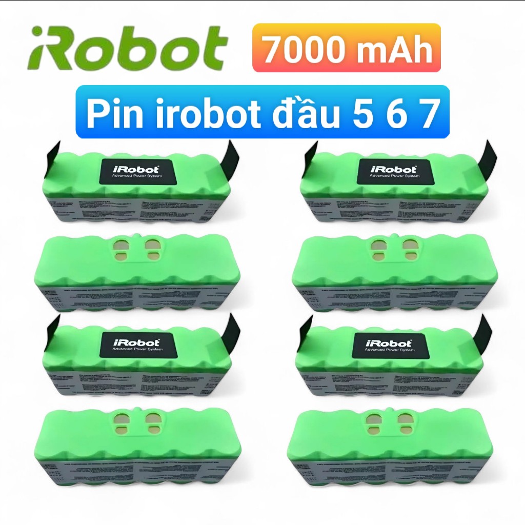 PIN ROBOT HÚT BỤI IROBOT ROOMBA 5, 6, 7 , 8 , 9