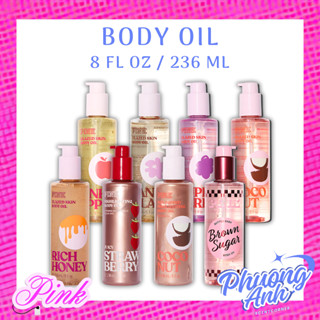 Body Oil - Dầu dưỡng da Massage dưỡng bóng da, giữ ẩm, thơm ngọt nhẹ VSecret PINK 236ml