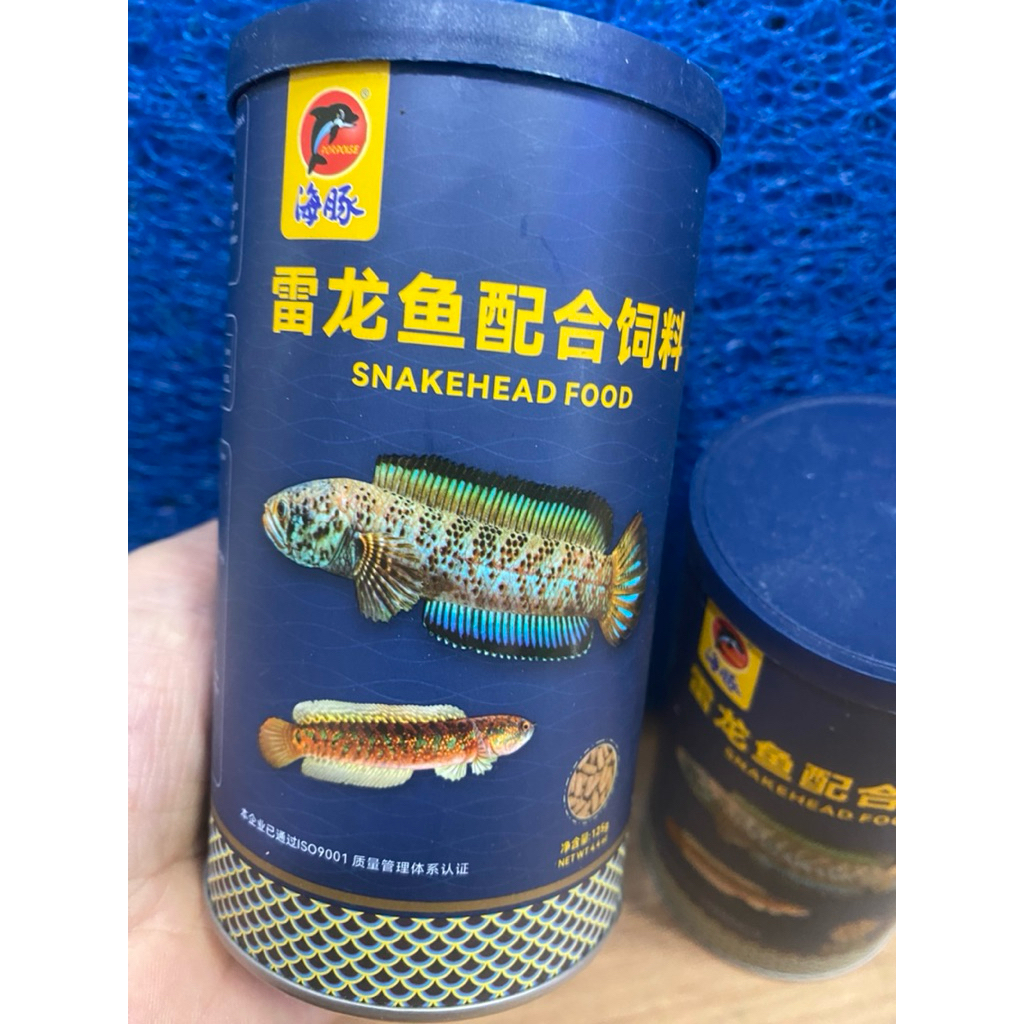 Cám Cá Lóc Porpoise 125g - Thức Ăn Cá Lóc Cảnh Giúp Lên Màu Cá, Tăng Màu Sắc, Bóng Vảy, Đậm Vạch