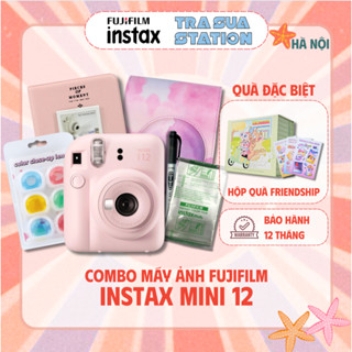 Combo Instax Mini 12 - BỘ MÁY và phụ kiện chụp ảnh lấy liền Fujifilm Instax - Bảo Hành Chính hãng 1 năm