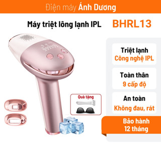  Máy Triệt Lông Lạnh IPL Cầm Tay Tẩy Lông Toàn Thân 9 Cấp Độ Triệt Lông Không Gây Đau BHRL13 - dienmanhanhduong 