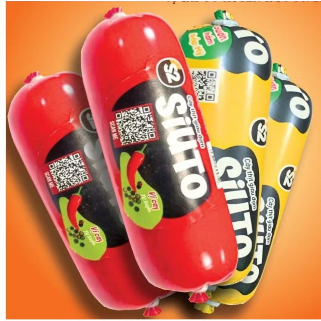 Xúc xích ăn liền S2 SIUTO xúc xích heo siêu to (hộp 24 cây x 85gr)