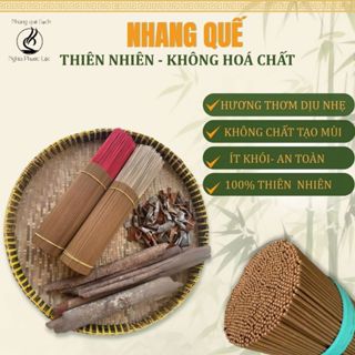 1KG NHANG QUẾ THIÊN NHIÊN 100%, THƠM DỊU NHẸ - DỄ CHỊU, ÍT KHÓI - AN TOÀN SỨC KHỎE, KHÔNG HƯƠNG LIỆU