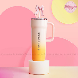   Authentic  LY GIỮ NHIỆT 24OZ  710ML  STARBUCKS OMBRE SUNSHINE SS CHEERFUL VIBE DANTE ​ 