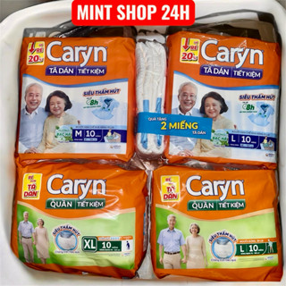 [Mã 150k Tại Live/Video-Hỏa tốc] Tã bỉm dán/quần caryn ngày và đêm cho người lớn, mẹ sau sinh hương bạc hào