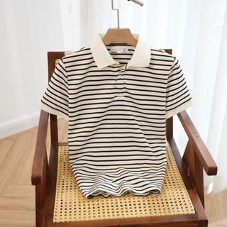  Áo Thun Nam Polo Phối Sọc Nhỏ MAN Color Stripes BY MANDINNI 