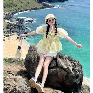  S997  TÁO ĐỎ BIGSIZE 55-90KG  SET 3 MÓN BIGSIZE ÁO HOA + ÁO 2 DÂY + CHÂN VÁY 