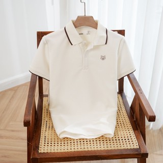 Áo Thun Nam Cao Cấp Polo FOX " màu cream " Cổ Bẻ MANDINNI