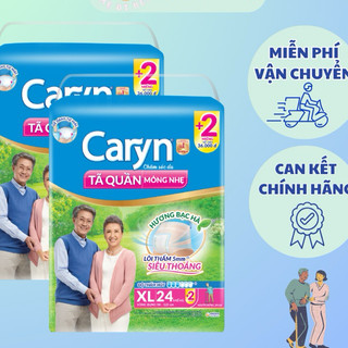  COMBO 2 Bỉm Tã quần người già Caryn M32 L28 XL24 