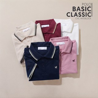  MANDINNI Áo Thun Nam Cao Cấp Polo CLASSIC Cotton Interlock Cổ Bẻ Thiết Kế Tinh Tế Thoáng Khí Màu Đa Dạng Basic Classic 
