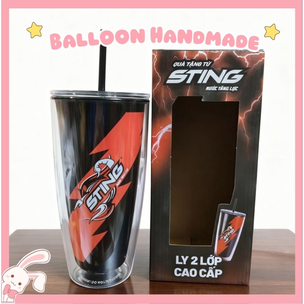 [Sẵn] LY NHỰA 2 LỚP STING - DUNG TÍCH 760ML