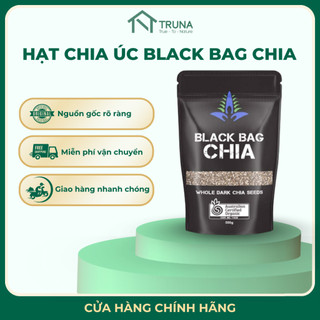  Hạt chia Úc Black Bag Chia 500g Chuẩn Hữu Cơ Detox Thanh Nhiệt Đẹp Da 