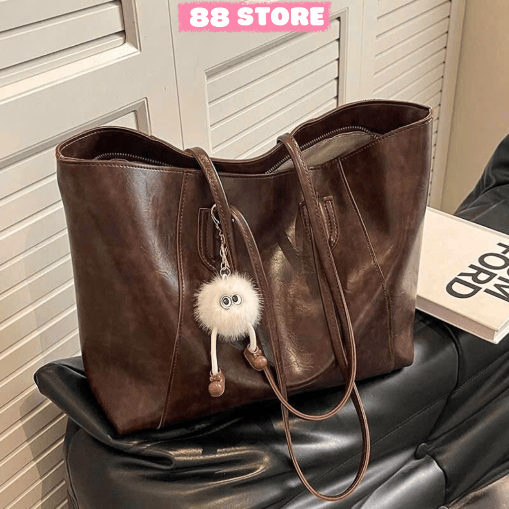 Túi xách nữ công sở,túi tote da đeo vai 88store size lớn để vừa a4 đi học đi làm A-41