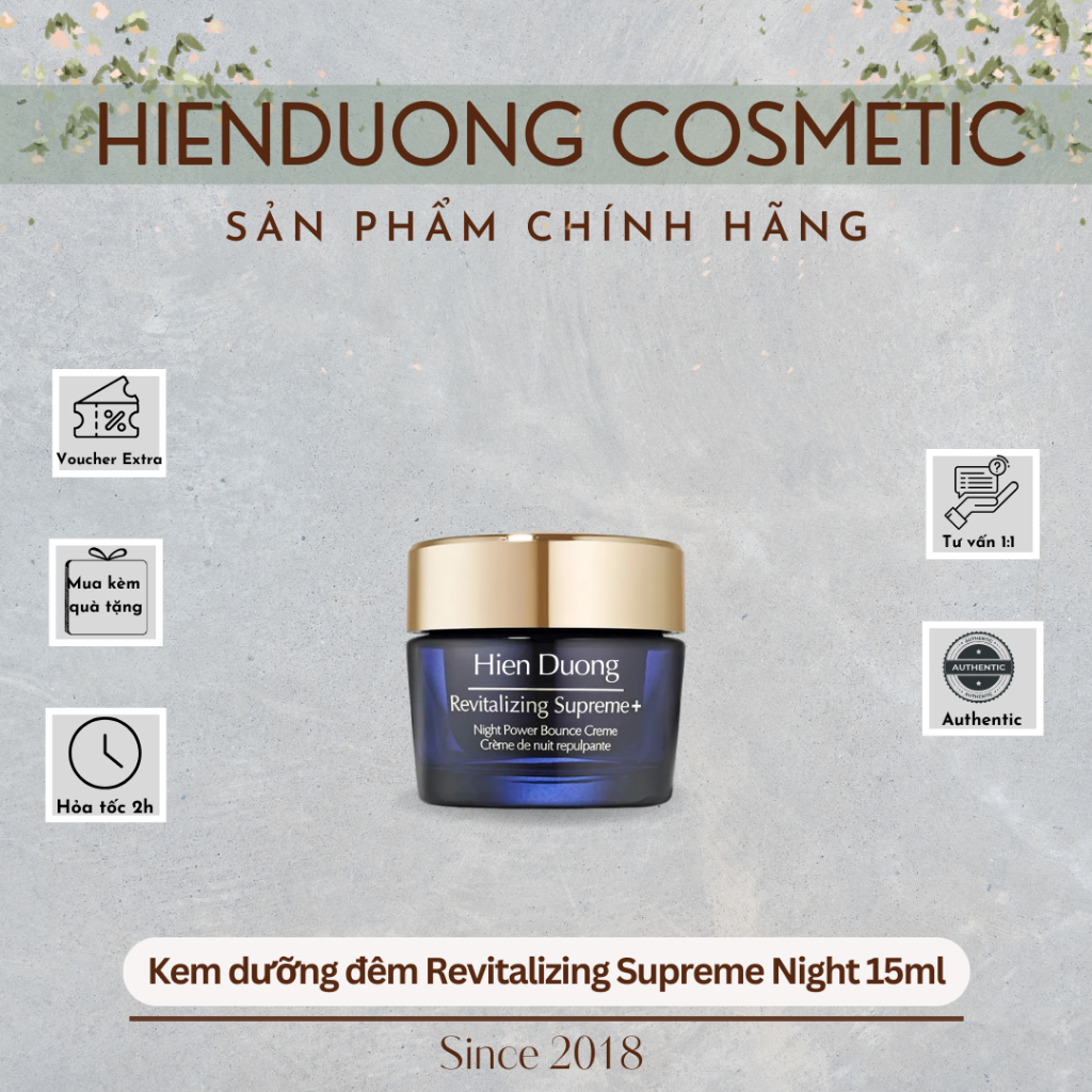 Kem dưỡng đêm Revitalizing Supreme + Night 15ml | Kem dưỡng chống lão hoá, phục hồi chuyên sâu