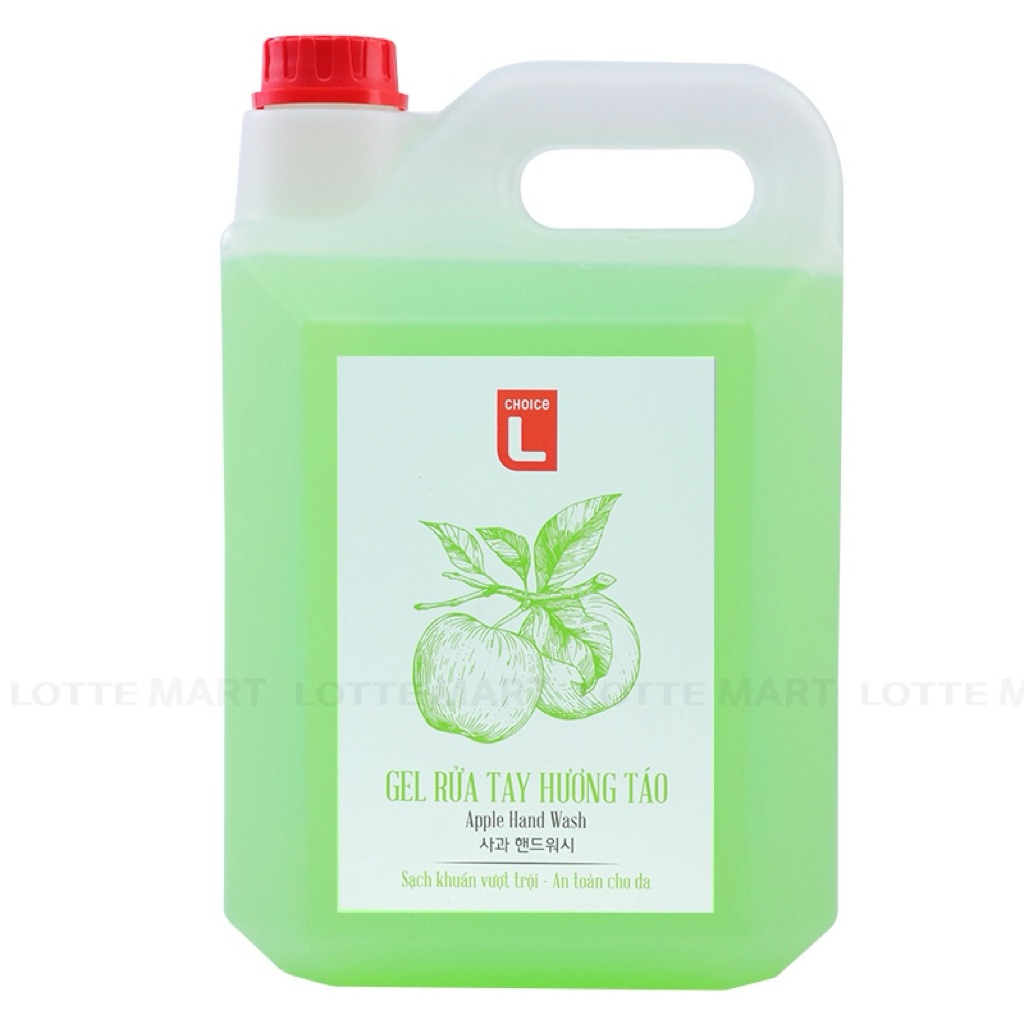Gel Rửa Tay Choice L Hương Táo Chai Can 5L