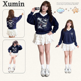  Áo Baby Sweater Chất Liệu Nỉ 2 Da Xanh Than Cổ Tim Trắng In Hình Nhiều Phân Loại   Sweater Xanh Cổ Tim   