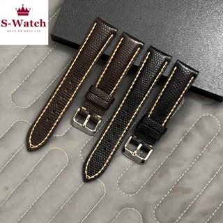   Rẻ vô địch  Dây đồng hồ nam handmade size 18mm 19mm 20mm 22mm 21mm khâu tay da bò vân kỳ đà cao cấp  99  