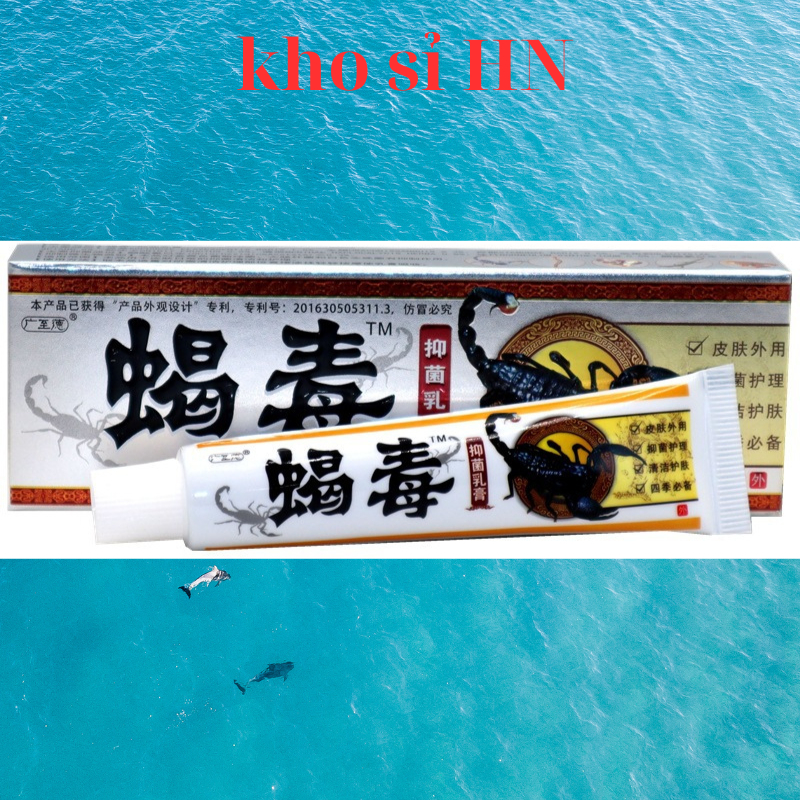 Kem bôi da liễu chuyên nấm ngứa, tổ đja, vảy nê'n, a sư`ng( BỌ cạp Đen)