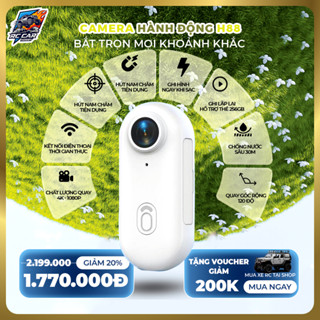 Camera Mini Pocket 4K WiFi, Điều Khiển APP, Chống Nước 30M - Sport camera H88 Pro
