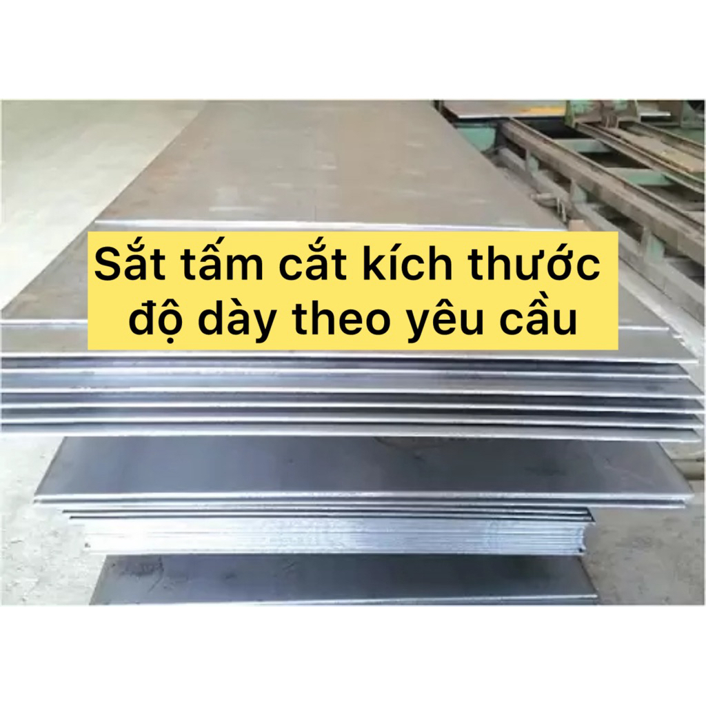 Bản Mã Sắt 10x10cm, Sắt Tấm, Tol Sắt, Kích Thước Cắt CNC Theo Yêu Cầu. Cắt CNC