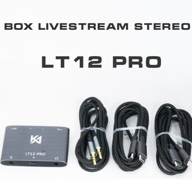 Box LT12 Livestream Stereo PK Đàm Thoại 2 Chiều Vừa Live Vừa Sạc Cho Thu Âm Hát Live Stream dòng điệ