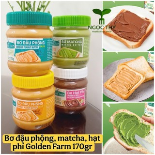  Bơ phết matcha hạt phỉ đậu phộng mịn thơm ngon healthy hũ 170gr 