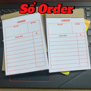 Sổ Order 1 liên quyển 100 tờ