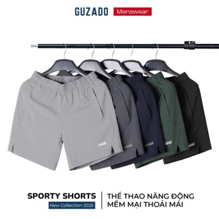 COMBO 2 Quần Đùi Gió Nam GUZADO Dáng Ngắn Trẻ Trung Vận Động Thể Thao Thoải Mái CB2GSR11 
