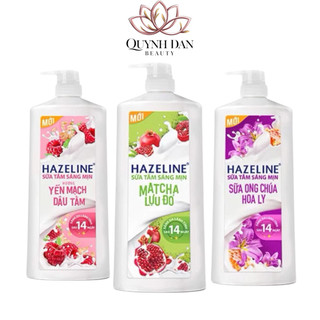  Sữa tắm dưỡng thể thiên nhiên trắng sáng da Hazeline 800g 1kg Túi Tắm 900g 