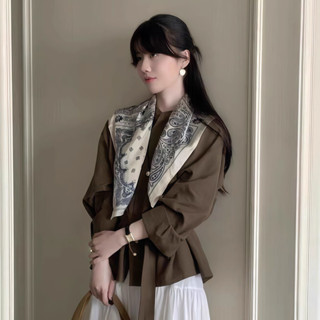 Khăn Choàng  Cổ Lụa Bandana Vuông 68x68 Quàng Cổ Trùm Đầu Buộc Tóc, Áo Yếm