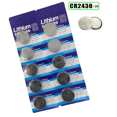 VỈ pin FOURRON CR2430 - 3v cho đồng hồ đeo tay và thiết bị điẹn tử kt 24,5 X3,0 mm